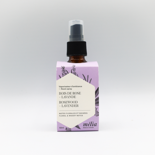 Vaporisateur d'ambiance Lavande + Bois de rose