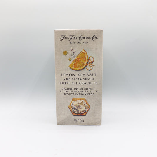 Craquelins citron, sel de mer et huile d'olive extra vierge