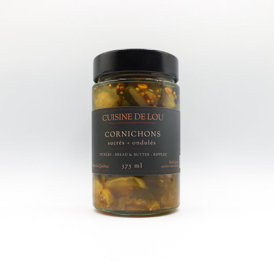 Cornichons sucrés + ondulés