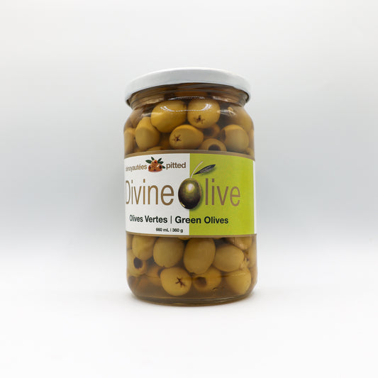 Olives vertes dénoyautées