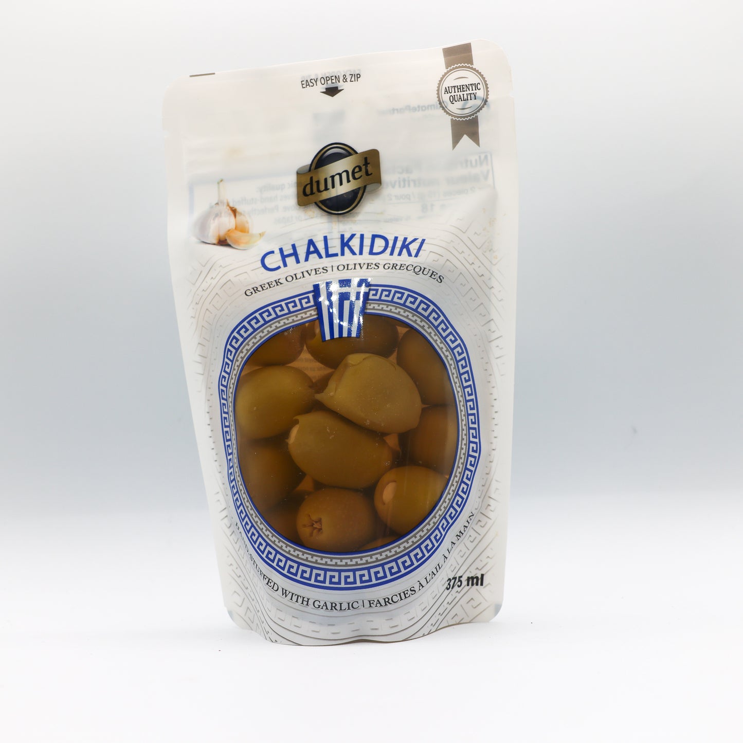 Olives grecques farcies à l'ail - Chalkidiki
