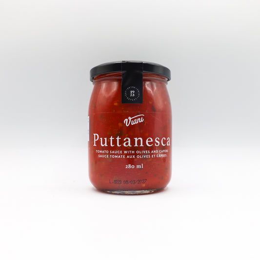 Sauce tomate aux olives et câpres