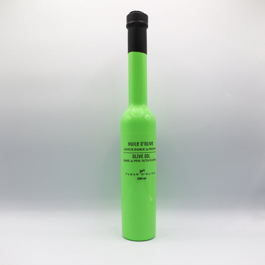 Huile d'olive saveur basilic & pignon