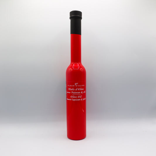 Huile d'olive saveur poivron & ail