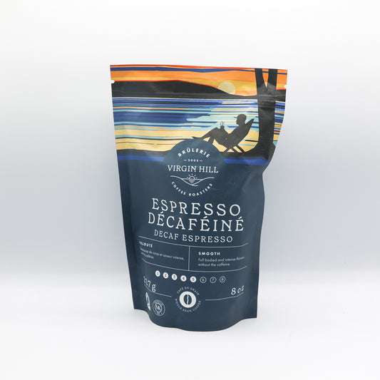 Café espresso décaféiné 227g en grains