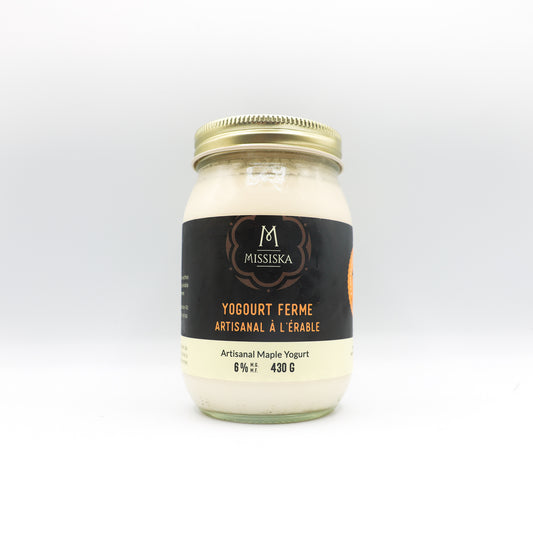 Yogourt ferme artisanale à l'érable
