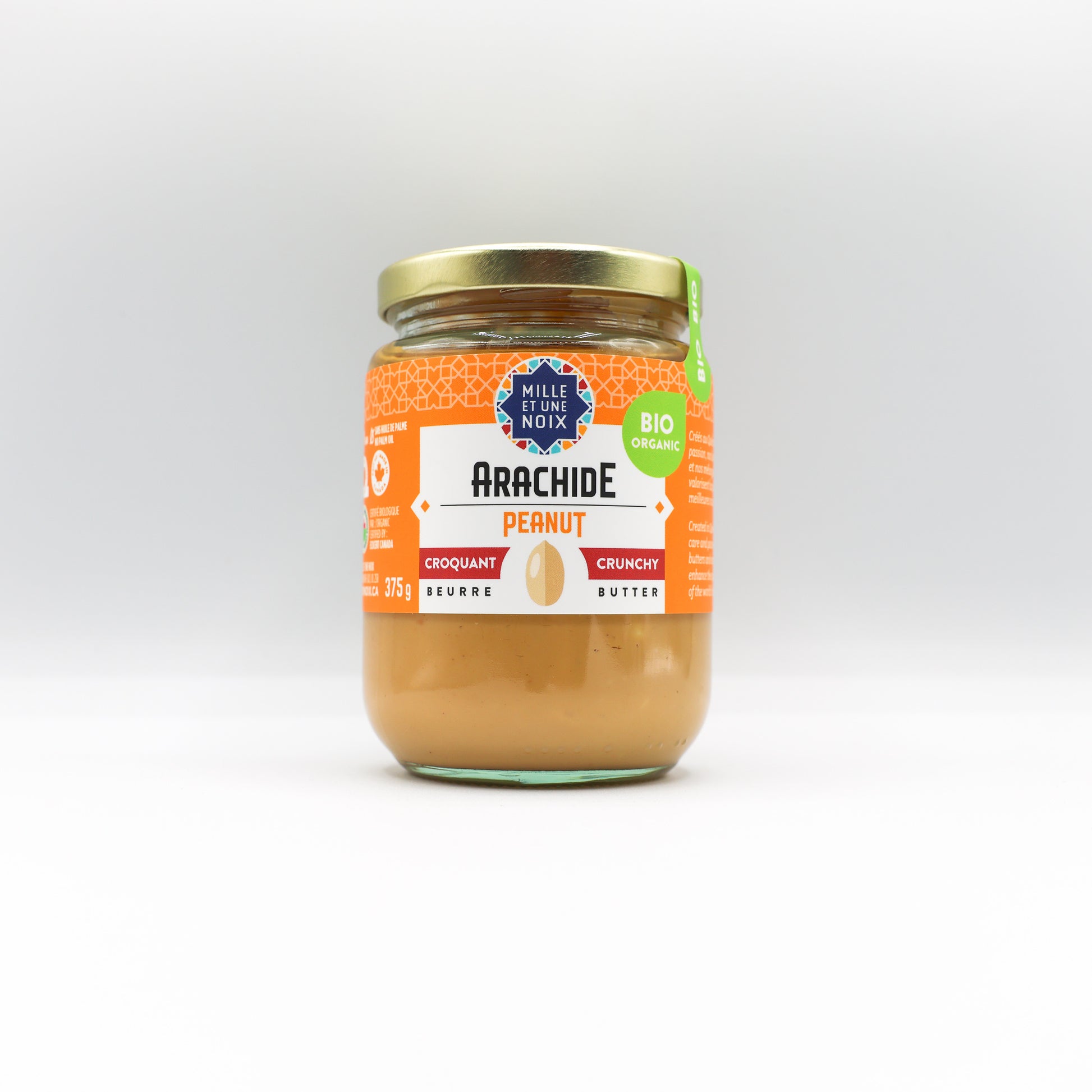 Beurre d’arachide croquant bio