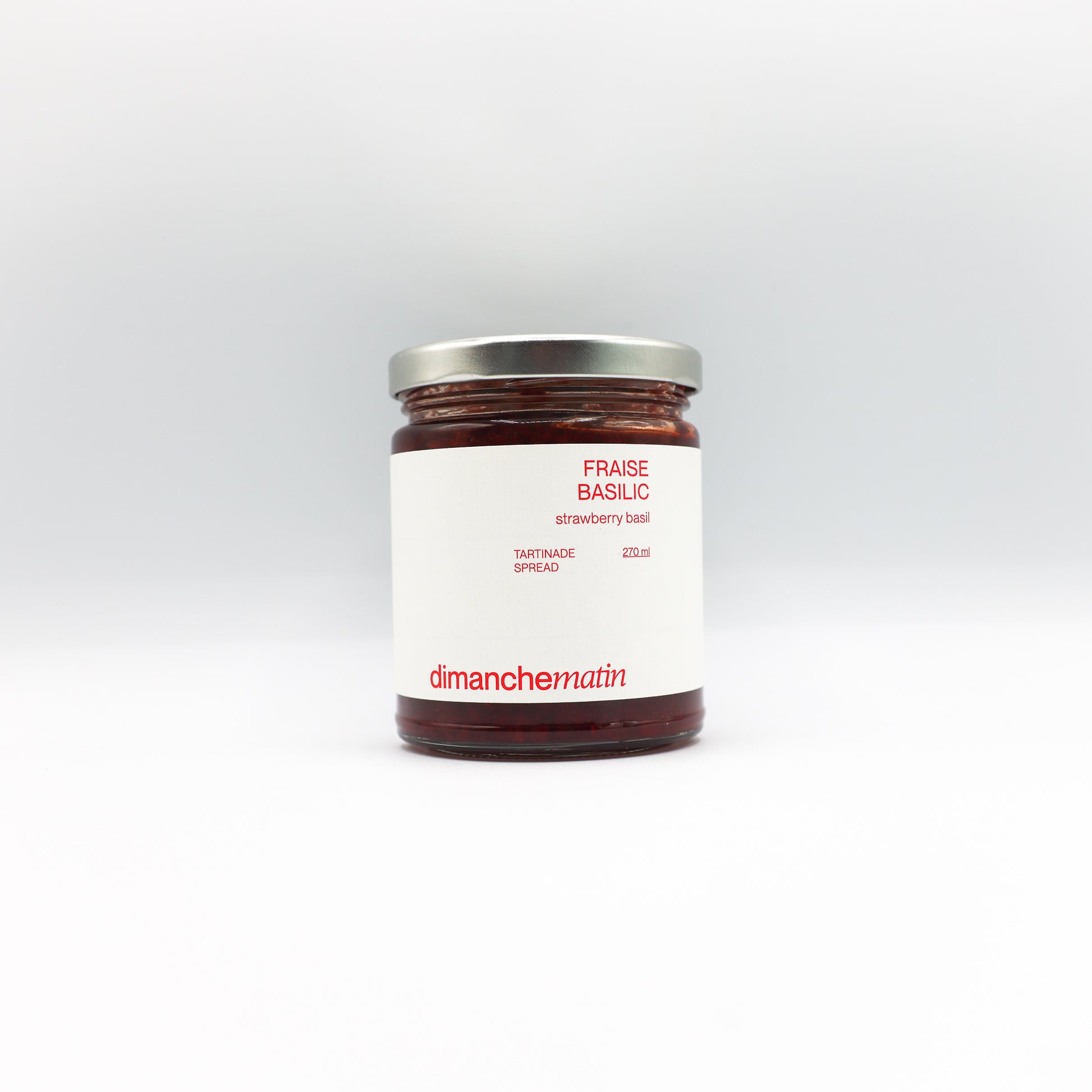 Tartinade fraise basilic