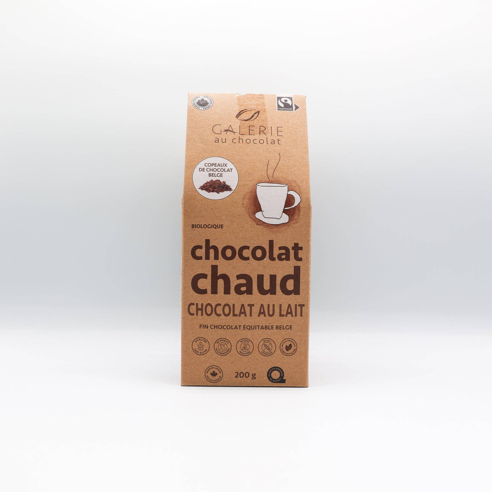 Chocolat chaud en copeaux