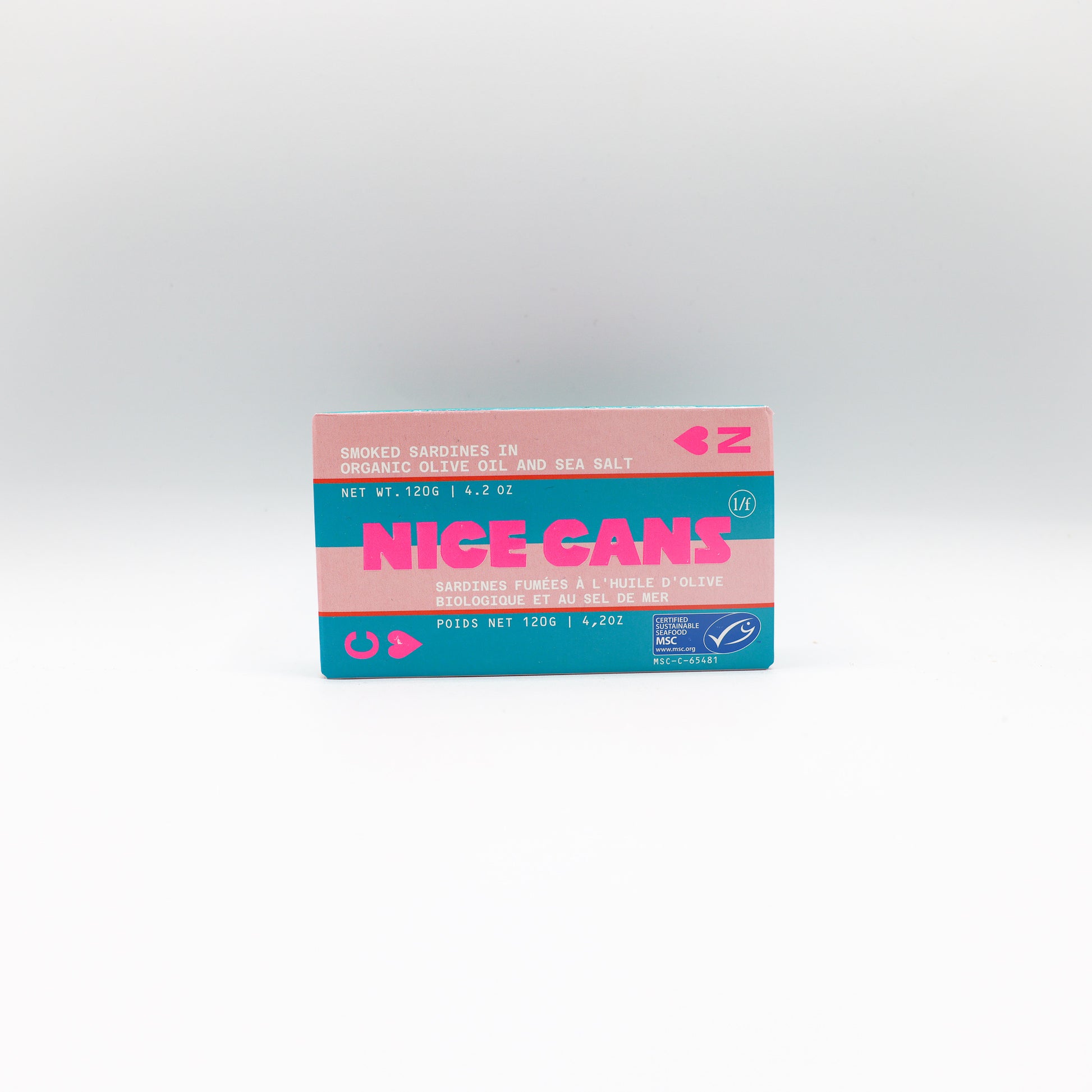 Sardines fumées dans l'huile d'olive et sel de mer