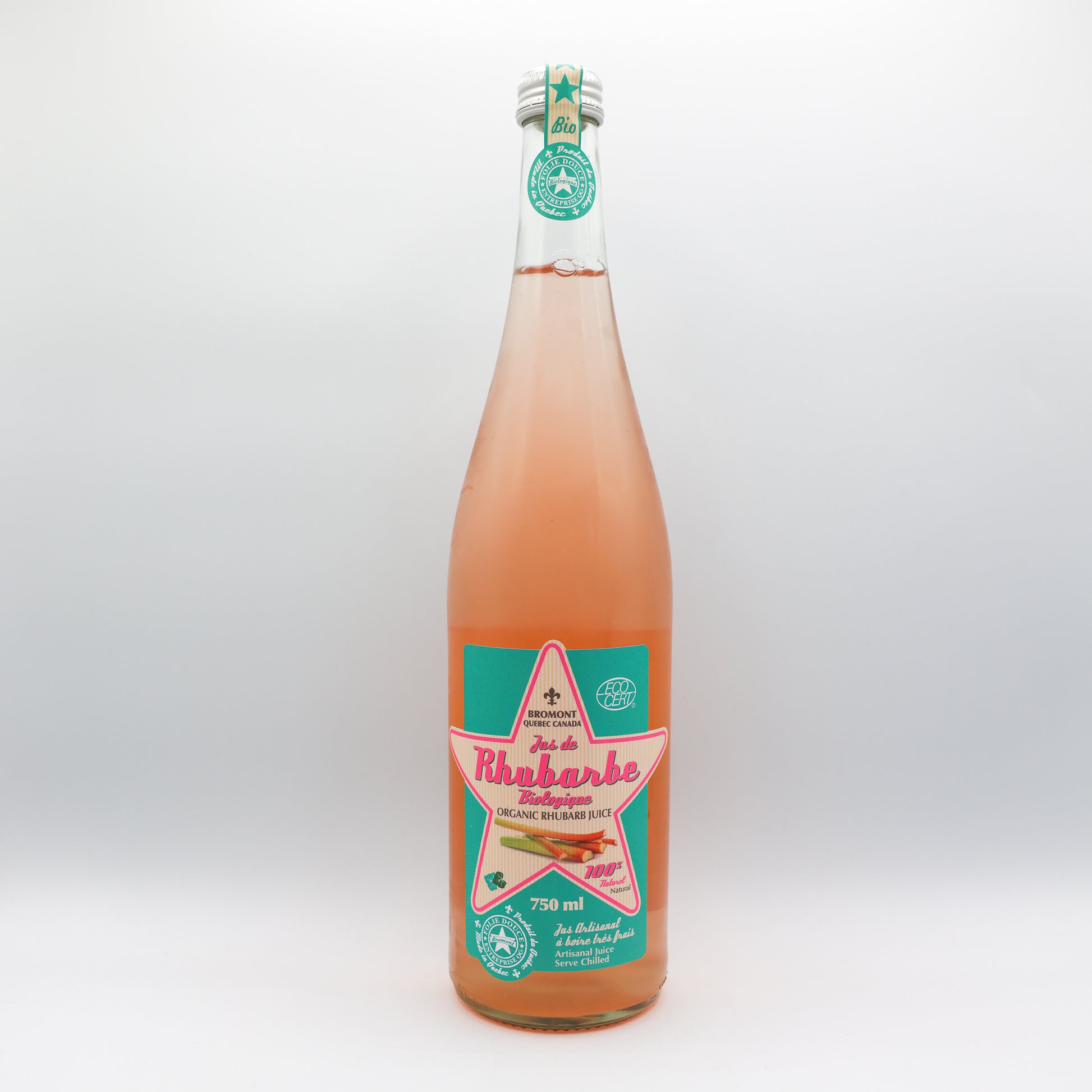 Jus de rhubarbe 750 ml