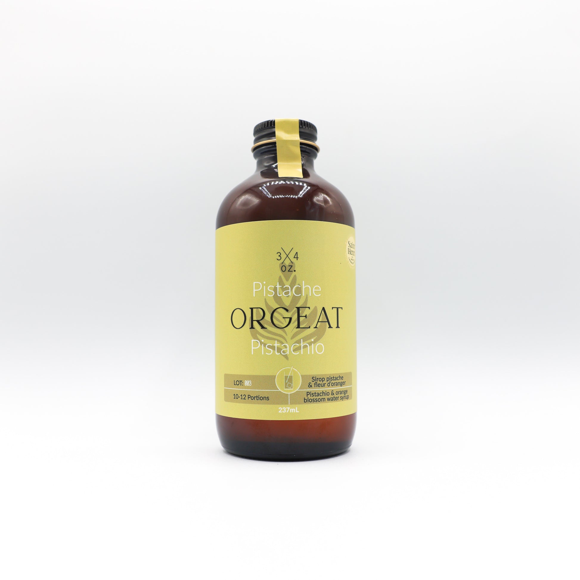 Sirop pistache fleur d'oranger