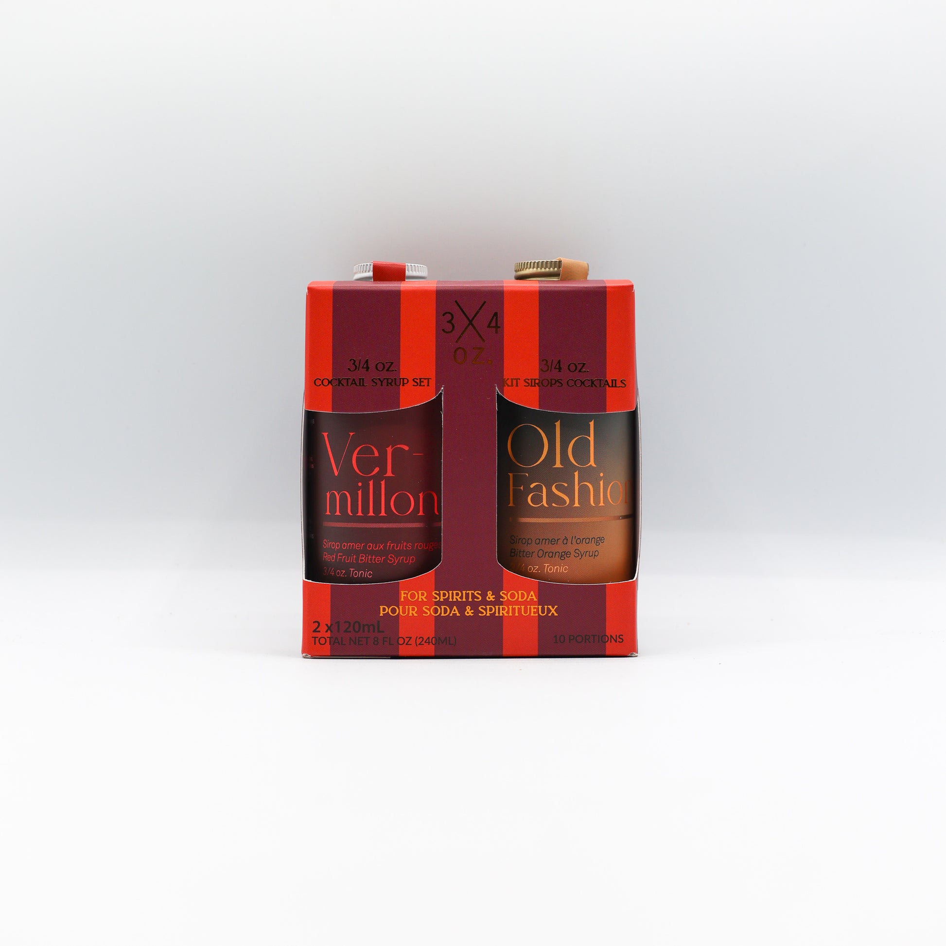 Ensemble 2 sirops cocktails - Vermillon & Old fashioned