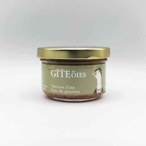 Terrine d'oie - Duo de poivres