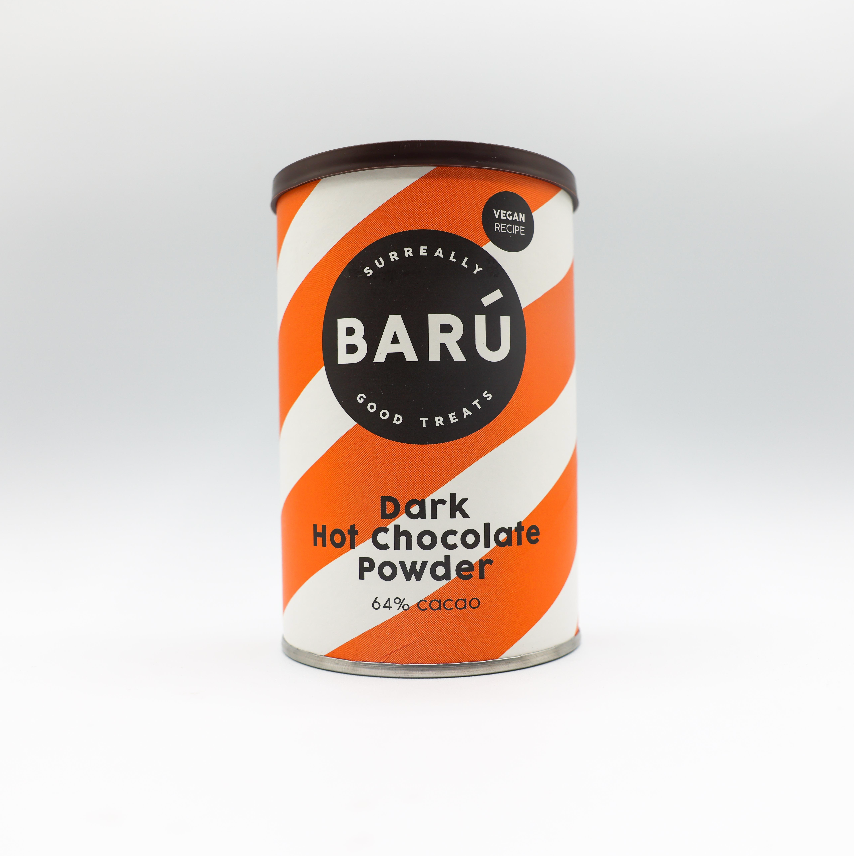 Dark hot chocolate powder