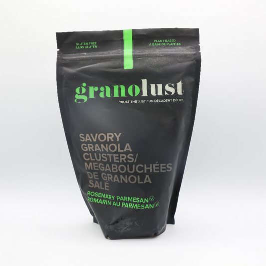 Megabouchées de granola salé romarin au parmesan