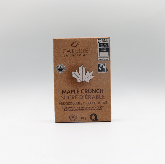 Chocolat au lait sucre d'érable 40g